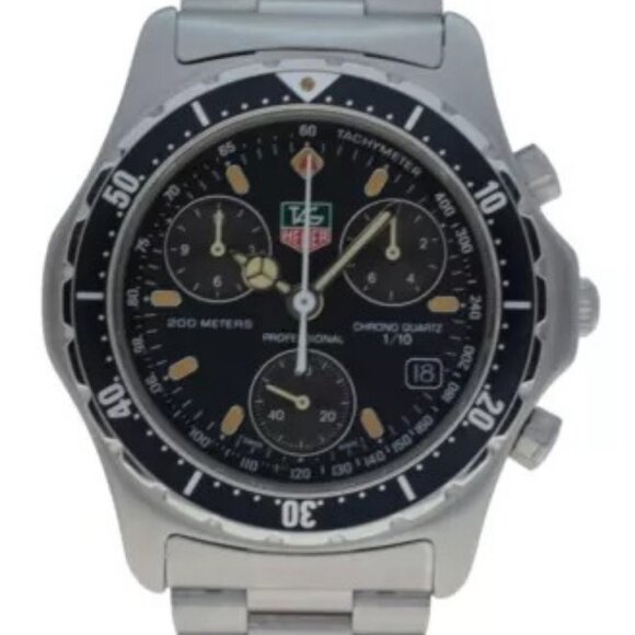 Vintage 37mm Tag Heuer Men's 2000 Series Chronograph Watch Ref 570.206 Serviced! - Picture 2 of 11